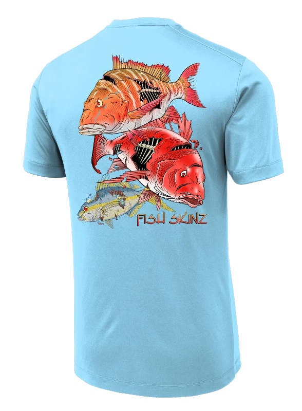 Snapper Performance Fishing Shirt - Blue 