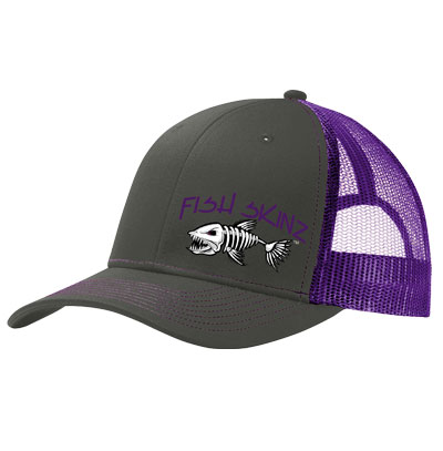 Steel Gray & Purple Performance Hat